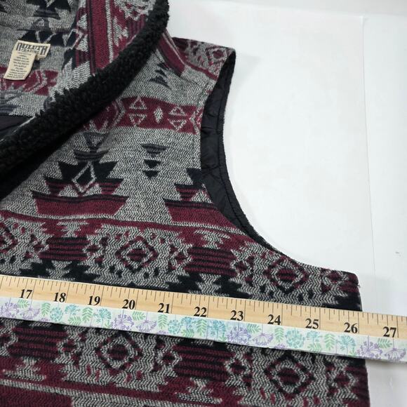 Duluth Trading Women's Sz 2XL Aztec Festivest Sherpa Collar Vest Quilt Lining - Picture 9 of 13
